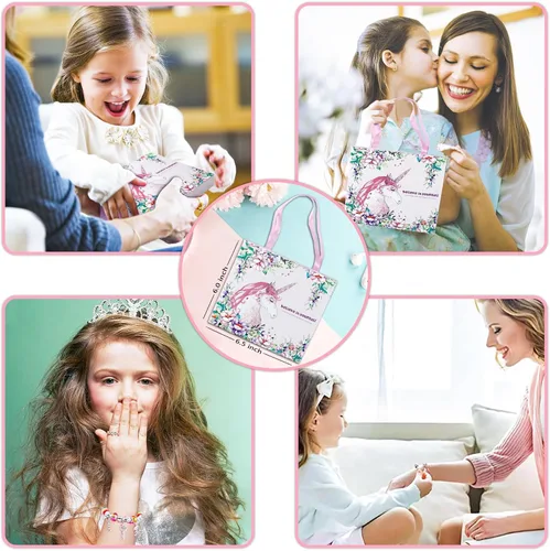 Miniatura 5 de SUREHOME Kit de fabricación de joyas para niñas de 8 a 12 años, 110 piezas, kit de fabricación de pulseras de dijes, juguete de arte y manualidades