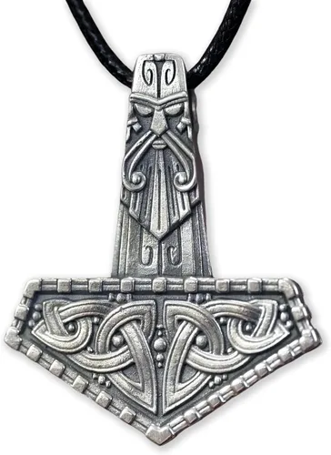 Miniatura 23 de Baldur Jewelry - Collar con Colgante de Martillo de Thor Mjölnir - Joyería Vikinga Nórdica de Thor - Collar de Thor - Regalos de Thor para Hombres