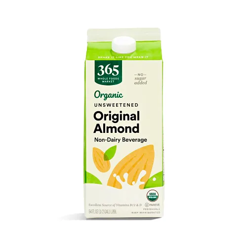 Miniatura 17 de 365 de Whole Foods Market - Leche de almendra orgánica sin endulzar de vainilla, envase de 32 onzas líquidas