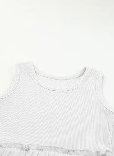 Miniatura 9 de blibean Vestido de verano sin mangas para niñas, trajes cómodos talla 4-13 años