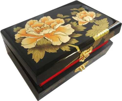 Miniatura 2 de Excelente caja de joyería hecha a mano de boca a boca de estética clásica china