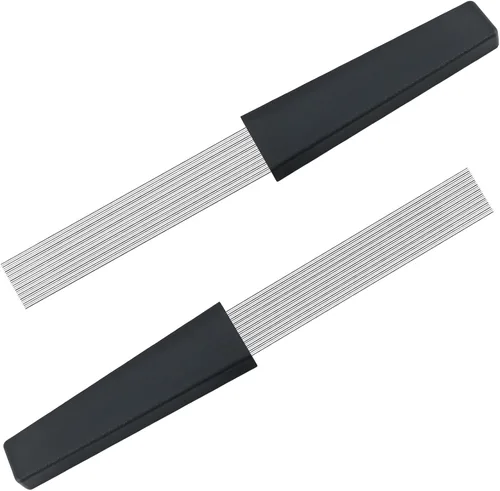 EASTROCK Güiro Rascador de Percusión Latina Rascador de Estilo Peine Profesional, Reemplazo de Rascador para Varios Instrumentos de Percusión, 2 2