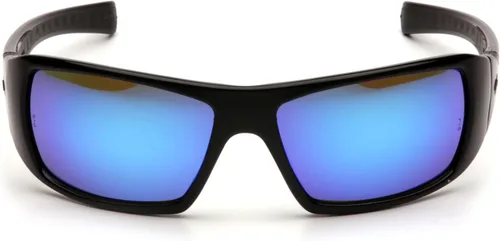 Miniatura 2 de Pyramex Goliath - Gafas de seguridad, marco negro, lente antiniebla transparente Negro marco/Ice Blue Mirror Lens