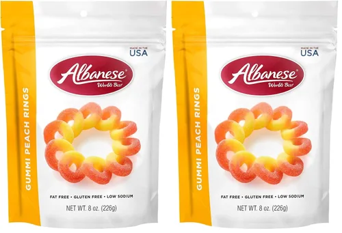 Miniatura 10 de Albanese - Gomitas de anillos de melocotón, 4.5 libras de caramelo