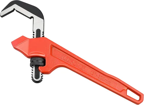 MAXPOWER Llave hexagonal ajustable de 12 pulgadas, roja, de hierro fundido