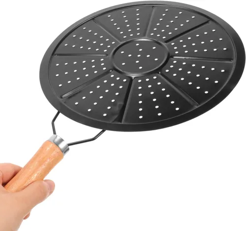 Miniatura 9 de Cabilock Alfombrilla aislante de sartén de 14.56 x 8.66 pulgadas, resistente al calor, para cocina, con mango de madera, para prevención