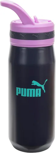 Miniatura 17 de PUMA Botella de agua de acero inoxidable aislada de 18 onzas unisex para adultos con pajilla y asa de transporte