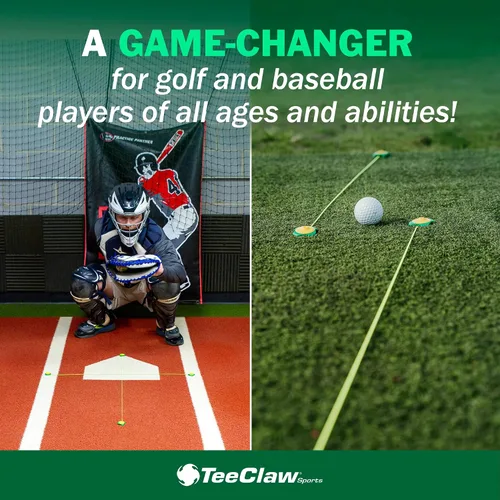 Miniatura 5 de Tee Claw - Paquete de 20 cordones para práctica de golf - Ayuda de entrenamiento multiusos, béisbol y otros deportes
