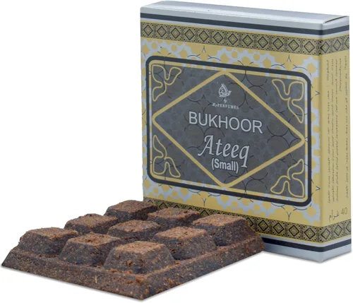 Otoori Ateeq Bakhoor Incienso - El mejor uso árabe ámbar Oud en carbón y quemador de incienso eléctrico (paquete de 1)