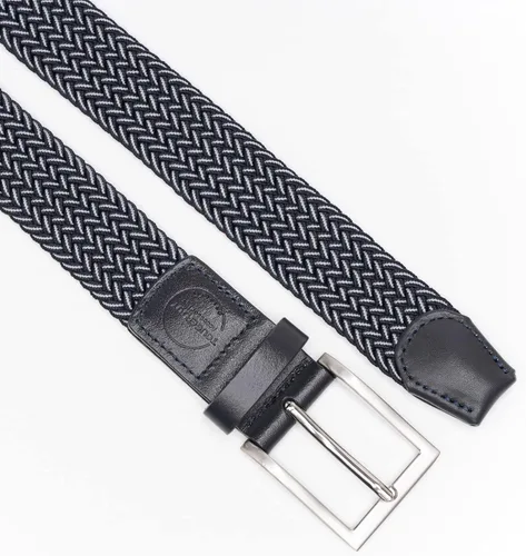 Miniatura 4 de Cinturón elástico para hombre, tejido elástico trenzado, cinturón de tela casual para golf, caza, pantalones de mezclilla