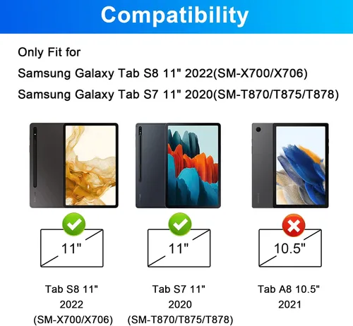 Miniatura 2 de LAMA Funda con teclado retroiluminado con mouse para Samsung Galaxy Tab S10 Lite/S10 FE/S9 FE de 10.9 pulgadas, funda delgada con teclado y mouse