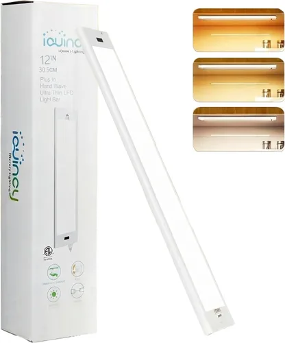 Barra de luz LED enlazable de alto brillo de 12 pulgadas, luces de movimiento activadas por ondas manuales para cocina, hogar, habitación 5 CCT