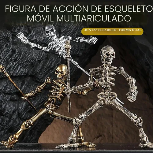 Miniatura 3 de Juego de 6 figuras de acción T13, esqueletos para Halloween, muñeco 13, figura de acción de esqueleto Titan 13, juguete de esqueleto impreso en 3D