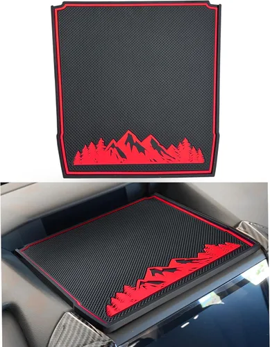 Tapete para cubierta de salpicadero para Subaru Forester, accesorios 2019-2023 2024 Subaru Crosstrek Impreza 2018-2023, almohadilla interior Rojo