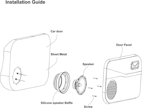 Miniatura 6 de RECOIL SPB65K - Juego de 4 deflectores plegables de silicona de 6.5 pulgadas, para mejorar la calidad del sonido y protección del altavoz, cuatro