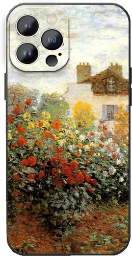 Miniatura 8 de Funda para iPhone 14 Plus, Classic Art Monet Painting Retro Landscape Phone Case para mujeres y hombres, cubierta protectora delgada de TPU flexible