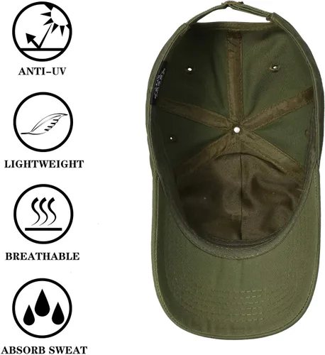 Miniatura 93 de IIN Gorra de béisbol con bandera estadounidense para hombres y mujeres, de perfil bajo, militar, militar, militar, para papá