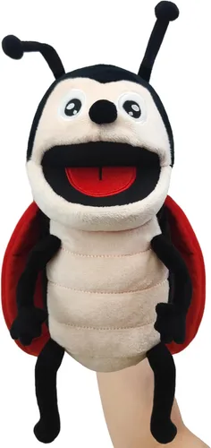 Miniatura 9 de Marioneta de Mano de Peluche Realista de 13", Marionetas de Animales Insectos para Niños Marioneta de Mano de Animal de Peluche Insecto con Boca
