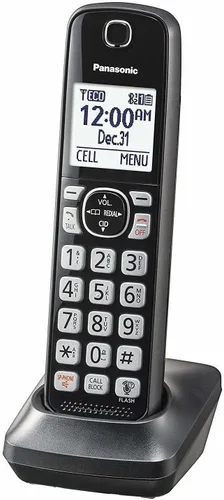 Miniatura 2 de Expandible teléfono inalámbrico de Panasonic con bloqueo de llamadas y contestadora, Negro