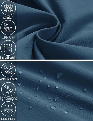 Miniatura 32 de Pantalones de senderismo para hombre, convertibles, con cremallera, ligeros, impermeables, de secado rápido, pesca al aire libre, viajes, safari