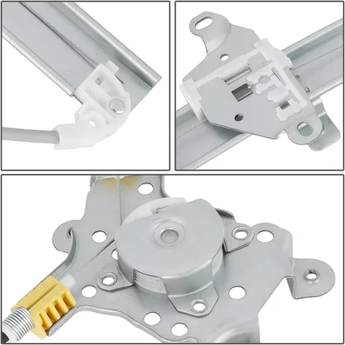 Miniatura 4 de DNA MOTORING Elevalunas eléctrico delantero izquierdo del lado del conductor sin motor compatible con Sentra 1991-1994 / Tsuru 1994-2012