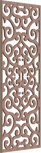 Miniatura 154 de Eveline - Paneles decorativos de pared de madera con calado, 13 3/8 pulgadas de ancho x 34 3/8 pulgadas de alto x 3/8 de alto, roble rojo rojo