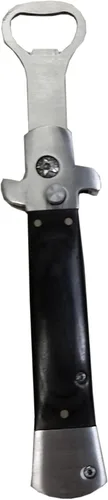 Miniatura 10 de CBG-1021-BK - Abrebotellas de mariposa estilo cuchillo de mariposa multiherramienta y abrebotellas de cerveza, suministros de barman, color negro