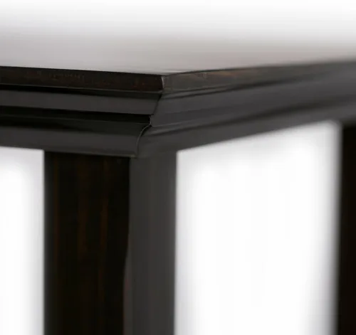 Miniatura 7 de SIMPLIHOME Amherst - Mesa consola – Mesa de sofá de madera maciza de 48 pulgadas de ancho en color marrón nogal, mesa de almacenamiento