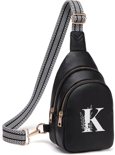 Miniatura 123 de Viverte Bolsas Cruzadas para Mujeres Bolso de Hombro Inicial Riñoneras Personalizadas Regalos para Mamá Mujer Esposa