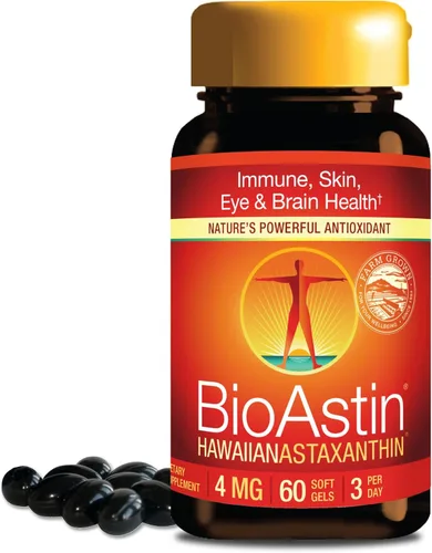 Miniatura 9 de Nutrex Hawaii BioAstin Astaxantina hawaiana - 4 mg, 120 cápsulas blandas - Suplemento antioxidante premium Farm-Direct para apoyar la salud