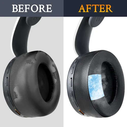 Miniatura 7 de SOULWIT Almohadillas para auriculares Sony Pulse 3D Wireless (PS5), almohadillas de repuesto de gel de enfriamiento con espuma de aislamiento
