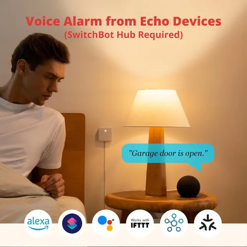 Miniatura 6 de SwitchBot Sensor de contacto de alarma de puerta – Alarma de ventana inalámbrica de seguridad inteligente para el hogar y sensor de puerta, añade