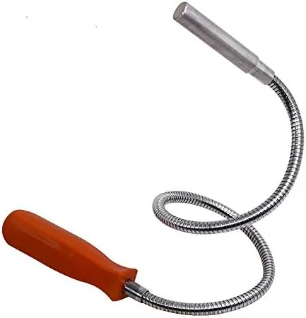 SUPERYO Herramienta de recogida magnética flexible de 8 libras, palo de recuperación flexible, regalos para hombres (23.6 pulgadas de longitud)