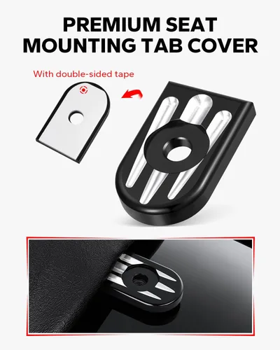 Miniatura 5 de Amazicha Perno de asiento de acero inoxidable con tapa de tornillo, kit negro compatible con Harley Davidson 1996-2025