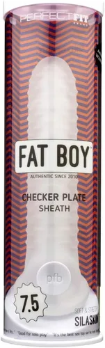 Miniatura 2 de PerfectFit Brand Fat Boy Checker Plate de 7.5 pulgadas, funda para el pene, potenciador sexual, suave y cómoda manga para el pene