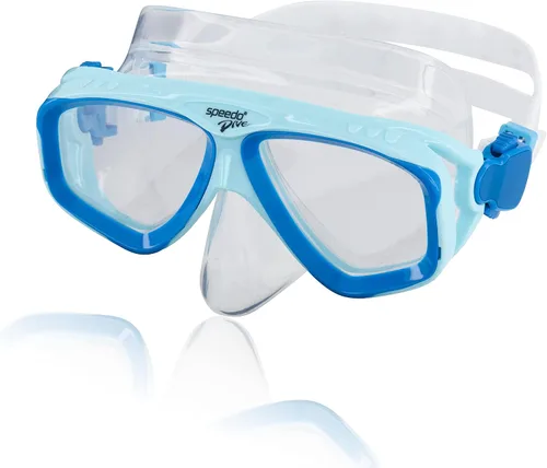Miniatura 2 de Speedo Máscara de Buceo con Snorkel Unisex para Adultos Anti-empañamiento con Cubierta para la Nariz Serie Adventure