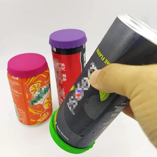Miniatura 2 de Tapa o protector para latas de refrescos o bebidas, se adapta a latas de soda/bebidas estándar (paquete de 6, surtido)