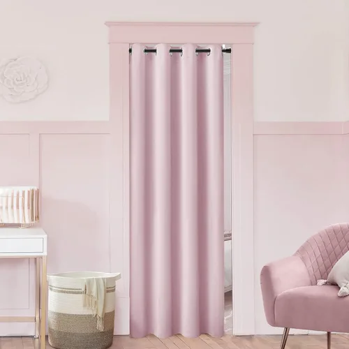Miniatura 9 de Cortina de puerta para privacidad de puerta, cortina para puertas de armario para abrir armario de dormitorio, cortinas térmicas opacas para calor