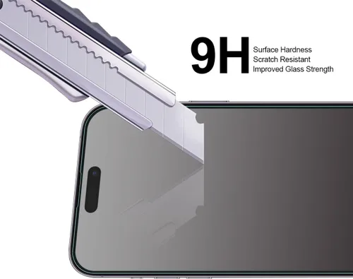 Miniatura 4 de Supershieldz (2 Pack) Diseñado para iPhone 14 Pro Max (6.7 pulgadas) Protector de pantalla de vidrio templado con (Bandeja de fácil instalación)