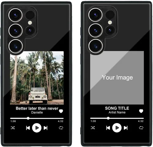 Miniatura 246 de Funda de teléfono personalizada para Samsung Galaxy S22+ / S22 Plus 5G, funda de TPU suave de vidrio templado antiarañazos personalizada con foto