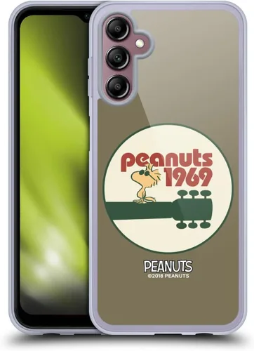 Miniatura 461 de Head Case Designs Funda de gel Woodstock 50th con licencia oficial de Peanuts Snoopy Guitar 1969 [protección de grado militar] compatible
