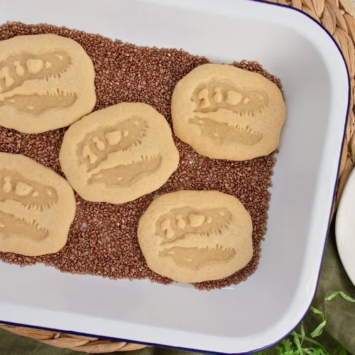 Miniatura 7 de Juego de 2 cortadores de galletas T-Rex Footprint and Skull Fossil, 2 piezas - Bakerlogy