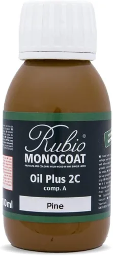 Miniatura 106 de Rubio Monocoat Muestra de Acabado de Aceite para Madera - Puro Aceite Plus Parte A Aceite de Linaza de Secado Rápido y Ecológico para Uso Pure