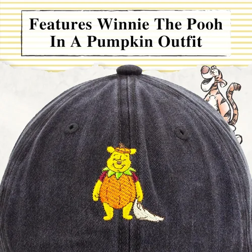 Miniatura 15 de Disney Winnie The Pooh Dad Hat, Adjustable Cotton Baseball Cap with Curved Brim