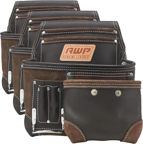 Miniatura 18 de Bolsa de herramientas AWP, bolsa de herramientas para electricista, organizador multibolsillo profesional premium