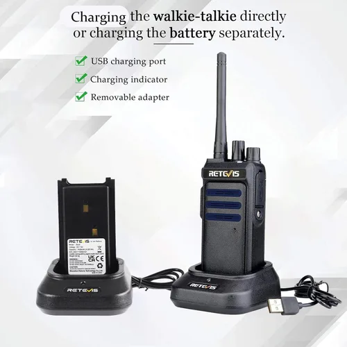 Miniatura 3 de Retevis Walkie Talkies digitales RT10 para adultos, radios bidireccionales con llamadas grupales, radio de mano duradera DMR de 2 vías