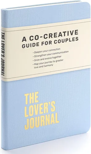 The Lovers Journal - Diario para parejas, diario de matrimonio con indicaciones interactivas, citas motivacionales | Diario guiado para parejas para