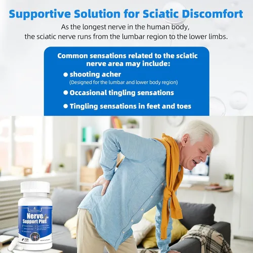 Miniatura 5 de Nerve Support Plus, suplemento nervioso alfa-lipoico, extracto de cúrcuma ácida, B12, vitaminas y mezcla de hierbas para fortalecer la salud