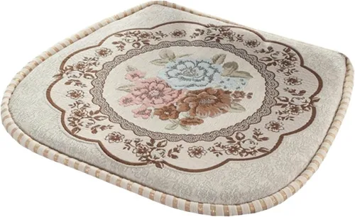 Miniatura 25 de EORNOW Juego de cojines para silla de comedor con lazos, juego de 1/2/4, almohadillas antideslizantes para silla de comedor con funda extraíble
