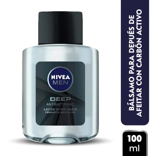Miniatura 2 de NIVEA Men, Deep, Refrescante e Hidratante Después del Afeitado, Vainilla y Bourbon, 3.3 fl oz (3.4 fl oz)